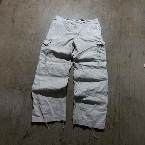 W Khakis Other - W Khakis Pants Mens 34x30 Gray Loose Fit Cargo Canvas Workwear Utility